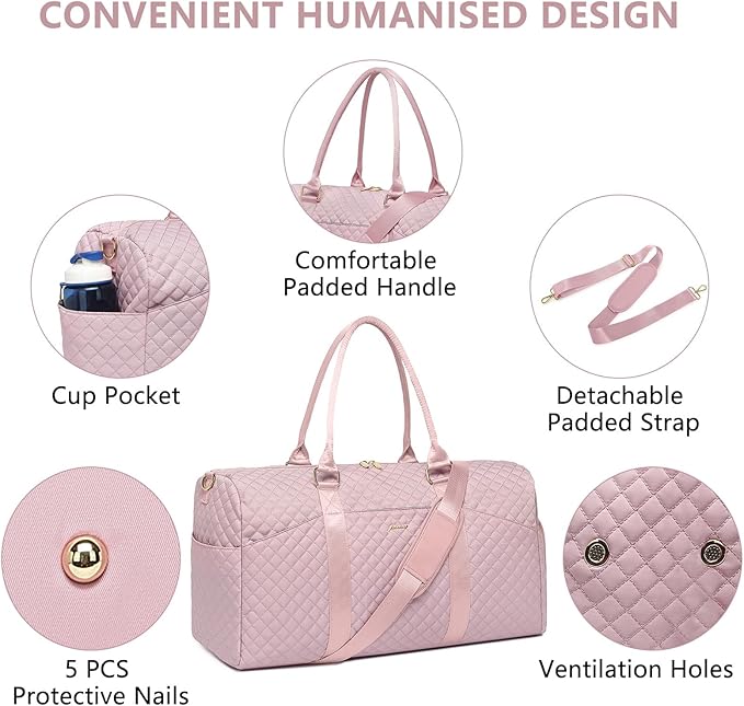 Women Duffle Weekender Travel Bag: Large Duffel Bags - Image 3