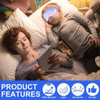 2Pack Silk Sleep Mask, IEKEODI Eye Mask - Image 6