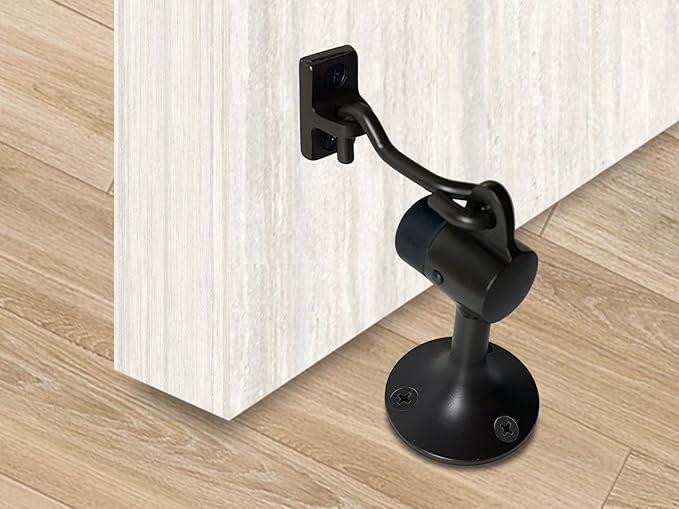 QCAA Door Stop, Solid Brass, Height 3-15/16", US10B ORB Oil-Rubbed Bronze - Image 4