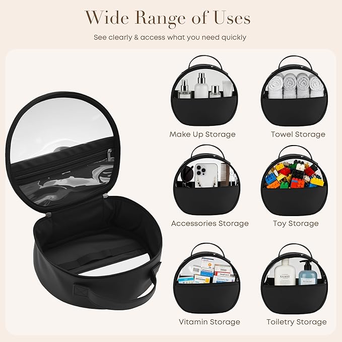 Clear Toiletry Bag, Travel Makeup Bag, Large Transparent Cosmetic Bag - Image 7