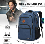Blue Backpacks for Men, Backpack for School, School Backpack for Boys Teens - Image 4