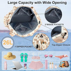LEDAOU Beach Bags for Women, Beach Bags Waterproof Sandproof, Packable Beach - Image 7
