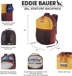 Eddie Bauer 26L Venture Backpack, Hydration and Laptop Compatible Daypack - Image 2