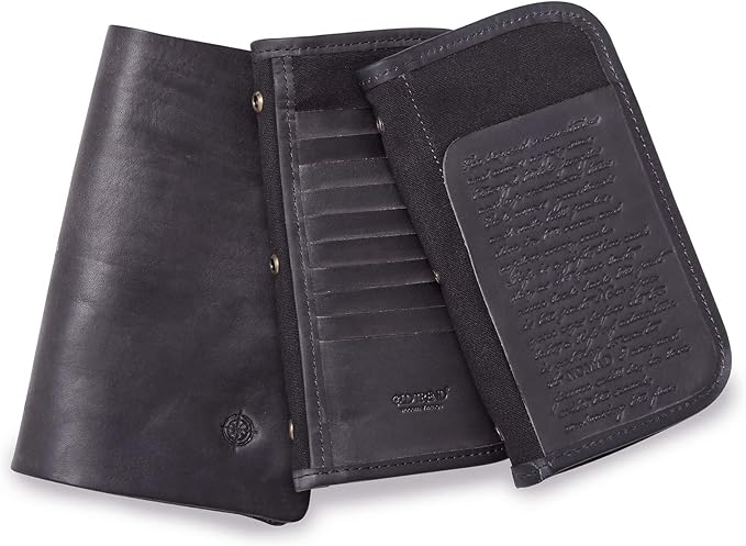 Genuine Leather Nomad Organizer Travel Wallet | Women's Wallet Clutch Passport - Image 8