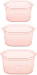 Zip Top Reusable Food Storage Bags | 3 Dish Set | Silicone Meal Prep Container - Image 2
