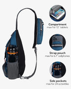 WATERFLY Packable Small Crossbody Sling Backpack Shoulder Chest Bag Daypack - Image 4