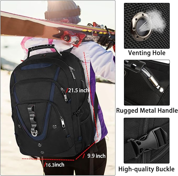 Mogplof 18.4 Laptop Backpack Men Women, 55L Extra Large Laptops Backpack - Image 5
