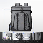 Beach Cooler Backpack for Men 36cans Insulated Backpack Cooler Lunch Bag for - Image 4