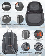 Gonex 30L Ultra Lightweight Packable Backpack, Handy Foldable Daypack - Image 4
