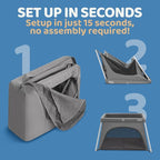 HARPPA Travel Crib with Comfy Mattress, Lightweight Portable Crib Requires No - Image 3