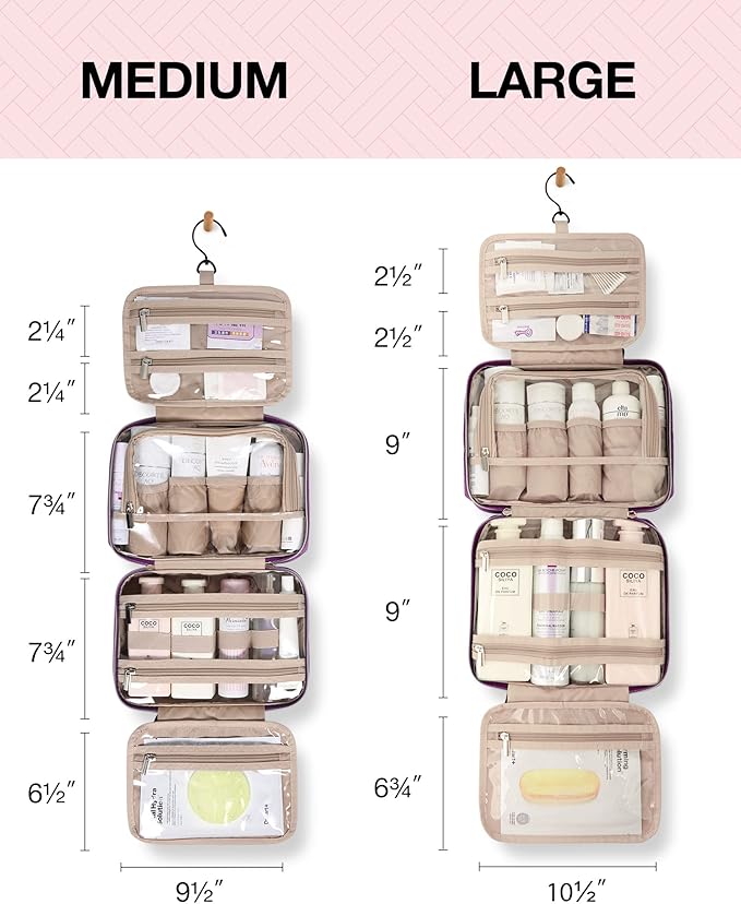 BAGSMART Toiletry Bag Hanging Travel Makeup Organizer - Image 7