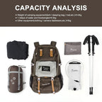 MOUNTAINTOP 40L Hiking Backpack Lightweight Travel Backpack - Image 7
