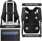 Travel Laptop Backpack for Men and Women, 17 Inch Large School Backpacks for - Image 4