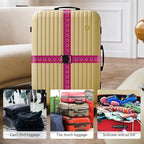 2 Pack Luggage Straps for Suitcases, Adjustable Travel Belt - Image 5