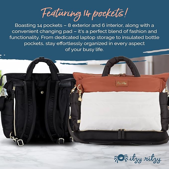 Itzy Ritzy Dream Convertible Diaper Bag Tote Backpack - Image 3