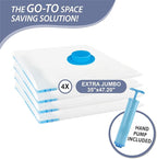 4 Pack XXL Jumbo Vacuum Storage Bags, Extra Large Vacuum Seal Bags - Image 4