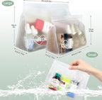 5 Pack Clear Toiletry bags, TSA Approved Quart Size Zipper Bags, PEVA Material - Image 2