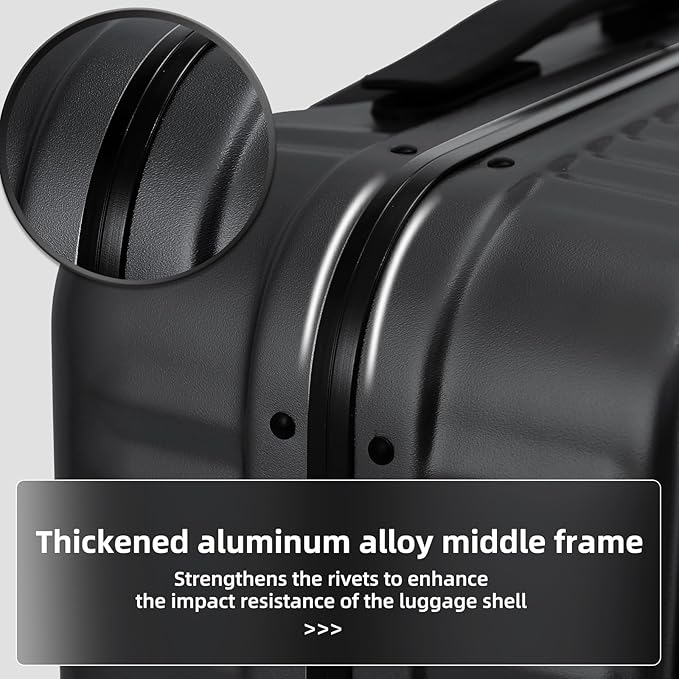 29 Inch Aluminum Checked Luggage - Image 5