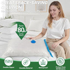Vacuum Storage Bags, Comforters, Pillows-5 Jumbo+5Large Space Bag Vacuumm - Image 2