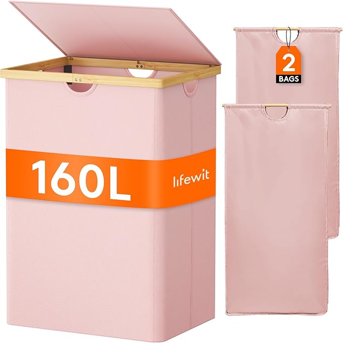 Lifewit 160L Double Laundry Hamper by Lifewit