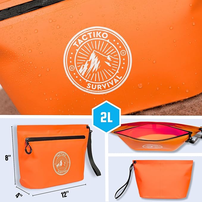 Tactiko Heavy-Duty Splash Water Resistant Zipper Pouches - 3L Hold-All - Image 6