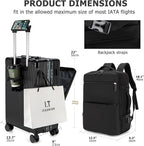 feilario 2 Piece Set 24in Aluminium Frame PC Hard Shell Spinner Wheels Luggage - Image 2