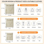 6-Piece Bag, Durable Cotton Mesh Laundry Bag, Sturdy Zipper, Breathable Mesh - Image 4