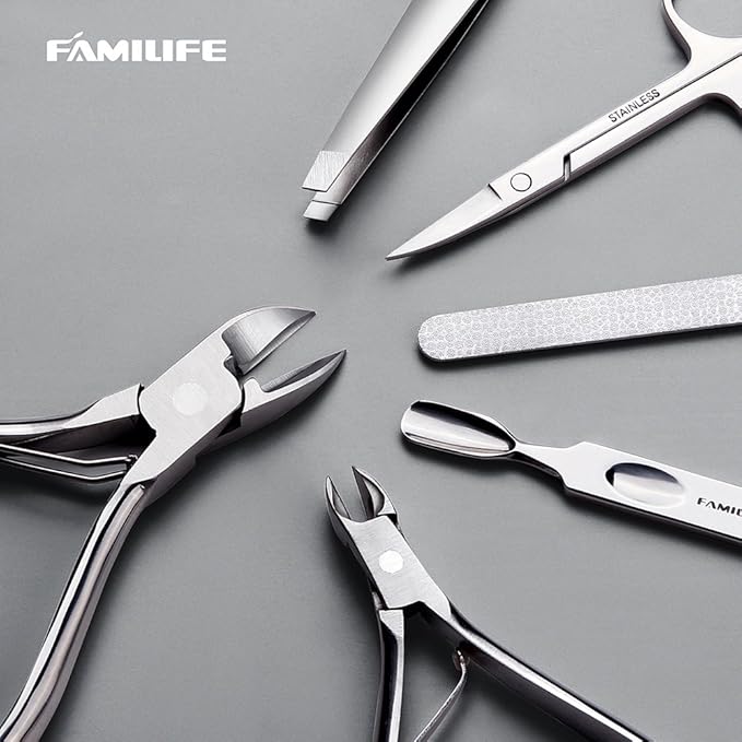 FAMILIFE Manicure Set, Nail Clippers Set Professional Manicure Kit 11 in 1 - Image 9