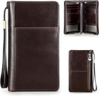 Top Grain Leather Travel Passport Wallet Holder by CataPurusLeatherCrafts