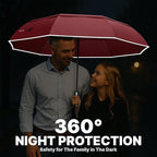 Royal Walk Windproof Folding Travel Umbrella Compact and Strong Luxurious Real - Image 5
