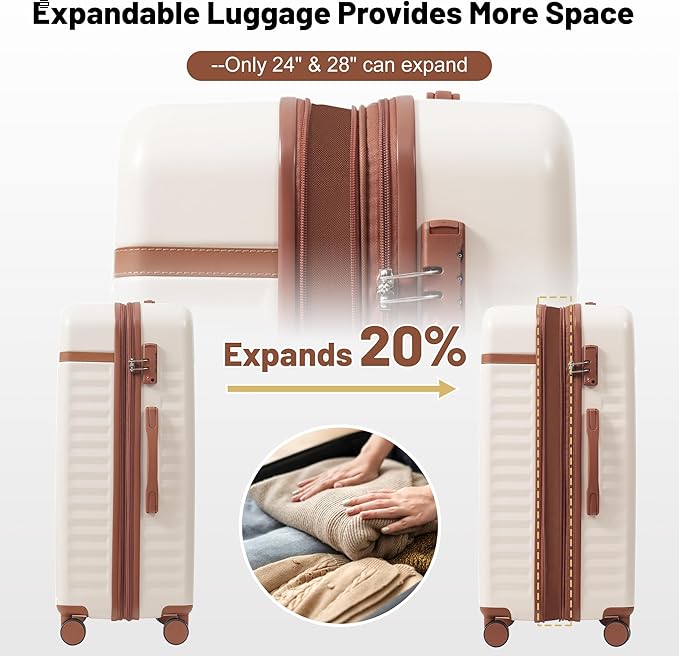 Merax Luggage Sets Front Opening, 2 Piece Hardshell Suitcase - Image 7