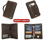 Top Grain Leather Travel Passport Wallet Holder Case - Image 7