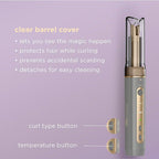 INFINITIPRO by CONAIR Curl Secret MINI Automatic Curling Iron - 1/2-inch Barrel - Cordless Hair Curler for All Hair Types and Short to Medium Hair Lengths