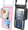 Niveaya [Floatable Floating Waterproof Phone Pouch 2 Pack-Up to 8.5", Large by Niveaya