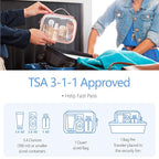 PACKISM TSA Approved Toiletry Bag, 3 Pack Clear Makeup Bags - Image 2