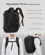 Tolaccea Travel Backpack with Garment Bag, Suit Carry On Backpack, TSA Flight - Image 9