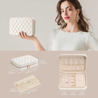 Lolalet Travel Jewelry Case for Women, Travel Jewelry Organizer Box - Image 6