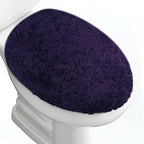 Microfiber Elongated Toilet Seat Cover 19.5"x 15" Machine Washable Solid Toilet by Baahrnom