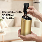 Waterless Essential Oil Diffuser Scent Aromatherapy Diffusers for Home Large Room, Car, Office, Portable Battery Operated Cordless Air Freshener, 4 Timers & 3 Mist Levels, 100ml Capacity (Golden)