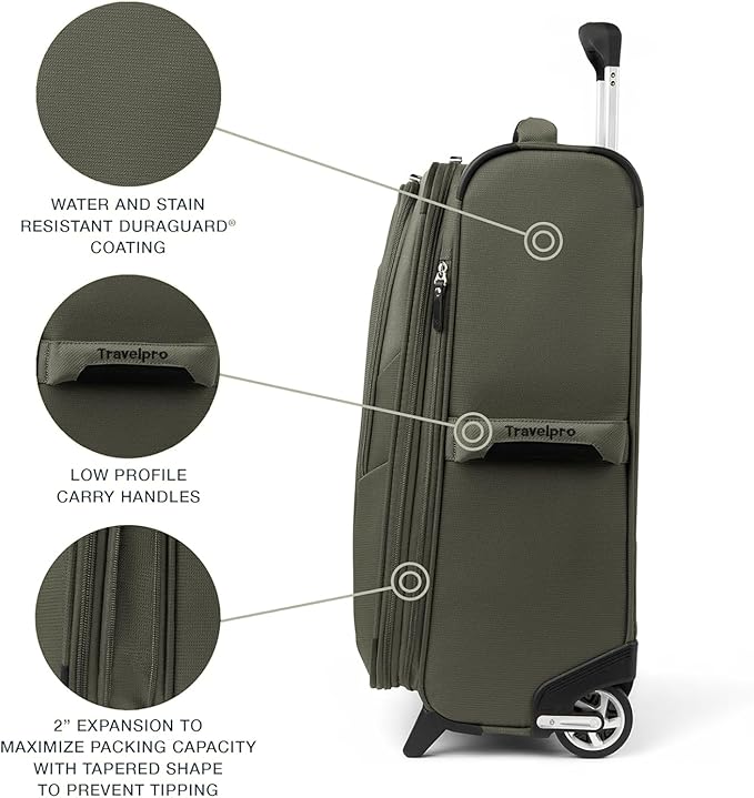 Travelpro Maxlite 5 Softside Expandable Upright 2 Wheel Checked Luggage - Image 2