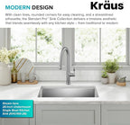 KRAUS Standard PRO 23-Inch 16 Gauge Undermount Single Bowl Stainless Steel - Image 5