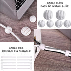 Cable Management Box, 2 Pack Large & Medium Cable Organizer Box - Image 4