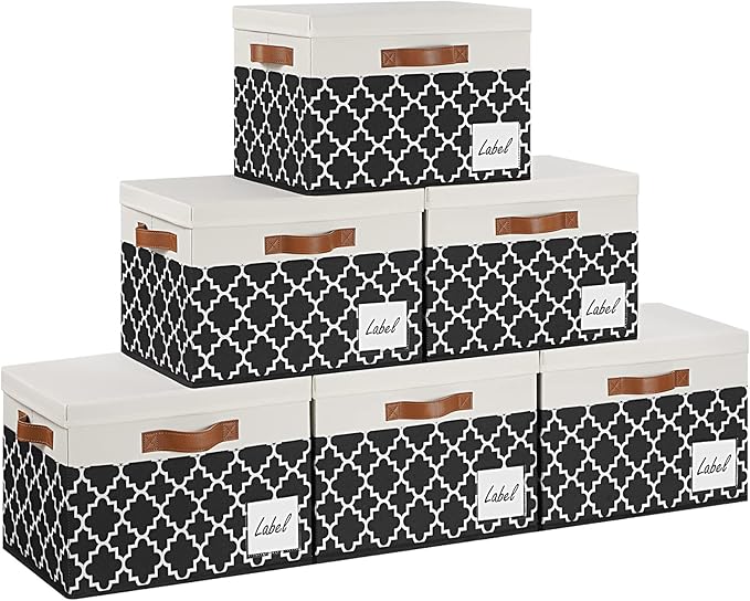 GhvyenntteS 6 Pack Fabric Storage Bins by GhvyenntteS