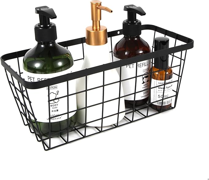4 set Hanging Wall Basket Organizer, Over the Cabinet Door Wire Baskets - Image 2