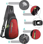 TITECOUGO Small Sling Bag, Lightweight Crossbody Backpack - Image 5