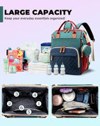 Diaper Bag with Changing Station, Waterproof 3 in 1 Diaper Backpack with - Image 5