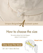 Sun Hats for Women Gardening Hat Wide Brim Ponytail Beach Sun Protection - Image 3