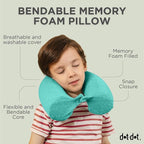 Dot&Dot Green Twist Memory Foam Kids Travel Pillow - Image 6