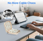 LENTION Cable Organizer Bag, Electronics Accessories Organizer, Waterproof - Image 3
