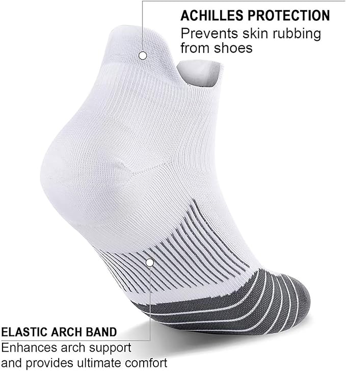 PAPLUS Ankle Compression Sock for Men and Women 2/4/6 Pairs, Low Cut - Image 4